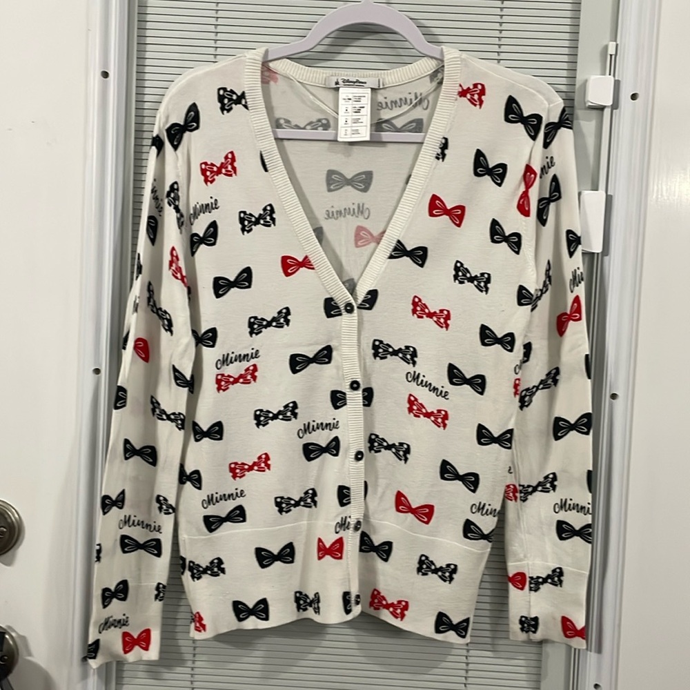 Walt Disney World Original Minnie Bow Cardigan, women’s size small